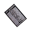 Miniatyrbild 2 av 2: Joy Division Unknown Pleasures Vävd Stryk-På-Lapp Storlek One Bla Black/White One Size