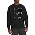 Miniatyrbild 5 av 5: Twin Peaks Unisex Vuxen Kaffe Stock Fisk Sweatshirt S Svart Black S