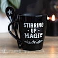 Miniatyrbild 4 av 4: Something Different Stirring Up Magic Keramisk Mugg Set En Storlek Black/White One Size