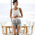 Miniatyrbild 4 av 5: Towel City Dam/Dam Pyjamas Väst Och Shorts Set S Vit/Heather White/Heather Grey S