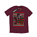 Miniatyrbild 1 av 5: A Nightmare On Elm Street Herr Jul Fair Isle T-Shirt M Bu Burgundy M