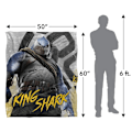 Miniatyrbild 5 av 6: Suicide Squad King Shark Filt En Storlek Flerfärgad Multicoloured One Size