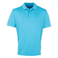 Miniatyrbild 1 av 3: Premier Mens Coolchecker Pique Polo Shirt 4XL Turkos Turquoise 4XL