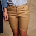 Miniatyrbild 2 av 2: Front Row Herr Bomull Rich Stretch Chino Shorts 28 Stone Stone 28