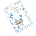 Miniatyrbild 2 av 2: Simon Elvin Grattis till din underbara baby sons dop C White/Blue One Size