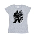 Miniatyrbild 1 av 2: Netflix Dam/Dam The Witcher Sketch Geralt Bomull T-shirt Sports Grey S