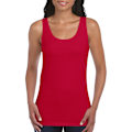 Miniatyrbild 4 av 4: Gildan Ladies Soft Style Tank Top Vest M Cherry Red Cherry Red M