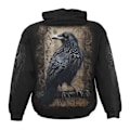 Miniatyrbild 2 av 3: Spiral Direct Unisex Raven Wise Hoodie L Svart Black L