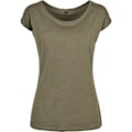 Miniatyrbild 1 av 3: Bygg ditt varumärke Dam/Dam bred hals T-shirt 5XL Oliv Olive 5XL