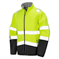 Miniatyrbild 1 av 2: SAFE-GUARD by Result Unisex Vuxen Hi-Vis Softshell Tryckbar Sa Fluorescent Yellow 4XL