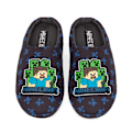 Miniatyrbild 1 av 3: Minecraft Pojks Creeper Tofflor 11 UK Barn Marinblå/Blå Navy/Blue 11 UK Child