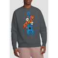 Miniatyrbild 4 av 4: Coco Unisex Vuxen Remember Me Gitarr Med Döskallar Sweatshirt XL Charcoal XL