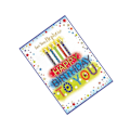 Miniatyrbild 2 av 2: Simon Elvin Grattis på födelsedagen till min brorson Gratulationskort (Paket White/Multicoloured One Size