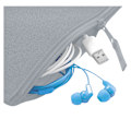 Miniatyrbild 3 av 3: Bagbase Grab Zip Pocket Pouch Bag (2-pack) One Size Light Grå Light Grey One Size
