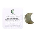 Miniatyrbild 1 av 3: Something Different Love You To The Moon & Back Labradorite Dekorativ Kristall En Storlek Grå Grey One Size