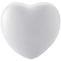 Miniatyrbild 1 av 3: Kula i form av hjärta, stressboll, 7 x 7 x 4,5 cm, vit White 7 x 7 x 4.5 cm