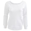 Miniatyrbild 1 av 2: Bella Dam/Kvinnor Triblend Slouchy Wideneck Sweatshirt S Soli Solid White Triblend S