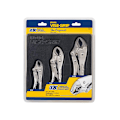 Miniatyrbild 3 av 3: Irwin Vise-grip Låstång med böjda käftar, set om 3 (5CR/7CR/10C Multi Colour Set of 3 (5CR/7CR/10CR)