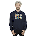 Miniatyrbild 2 av 3: Disney Herr Mickey Mouse Och Vänner Ansikten Sweatshirt XL Marinblå Navy Blue XL