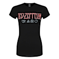 Miniatyrbild 1 av 2: Led Zeppelin Dam/Dam Symboler Logotyp T-shirt XL Svart Black XL
