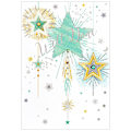 Miniatyrbild 1 av 2: Simon Elvin Isabel Garden Grattis Stjärnor Gratulationskort (Paket White/Green/Yellow One Size