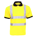 Miniatyrbild 1 av 5: Yoko Hi-Vis kortärmad poloskjorta / Herrarbetskläder 4XL Hi-Vis Hi-Vis Yellow 4XL