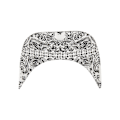 Miniatyrbild 4 av 5: Flexfit Bandana Visor One Size Vit/Svart White/Black One Size