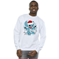 Miniatyrbild 2 av 3: Disney Herr Lilo And Stitch Julbelysning Skiss Sweatshirt White 4XL