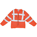 Miniatyrbild 4 av 4: Yoko herr Executive Hi-Vis långärmad säkerhetsväst (2-pack) Hi Vis Orange M