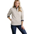 Miniatyrbild 3 av 3: Weird Fish Womens/Ladies Beye Grid Eco Friendly Quarter Zip Fle Ecru 12 UK