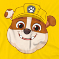 Miniatyrbild 4 av 5: Paw Patrol Herr Grin Rubble T-Shirt S Gul Yellow S