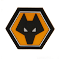 Miniatyrbild 1 av 2: Wolverhampton Wanderers FC 3D-emblem kylskåpsmagnet One Size Svart Black/Yellow One Size