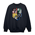 Miniatyrbild 1 av 6: Harry Potter Pojkar Hogwarts Hus Sweatshirt 5-6 År Svart Black 5-6 Years