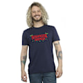 Miniatyrbild 2 av 3: Netflix Stranger Things Julbelysning T-shirt XL Marinblå Navy Blue XL