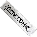 Miniatyrbild 1 av 2: Fleetwood Mac Vävd Textlogotyp Stryk-på-lapp En Storlek Vit/Svart White/Black One Size