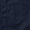 Miniatyrbild 3 av 6: Russell Collection Herr Kortärmad Easy Care Oxford Skjorta 18. Bright Navy 18.5inch