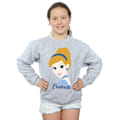 Miniatyrbild 2 av 5: Disney Princess Girls Cinderella Silhouette Sweatshirt 7-8 år Sports Grey 7-8 Years