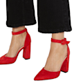 Miniatyrbild 3 av 3: Dorothy Perkins Dam/Dam Edie Tvådelad Court Shoes 3 UK Re Red 3 UK