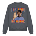 Miniatyrbild 1 av 5: Star Trek: The Original Series Unisex Vuxen Live Long and Prosper Charcoal M