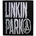 Miniatyrbild 1 av 2: Linkin Park Shift Vävd Stryk-på-patch One Size Svart/Vit Black/White One Size