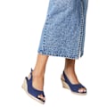 Miniatyrbild 3 av 3: Good For The Sole Dam/Dam Reese Wedge Espadrilles 6 UK Marinblå Navy 6 UK