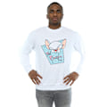 Miniatyrbild 2 av 3: Animaniacs Herr The Brain Mugshot Sweatshirt M Vit White M