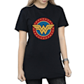 Miniatyrbild 5 av 6: Wonder Woman Dam T-shirt i bomull med logotyp för kvinnor/damer, 3XL, svart Black 3XL