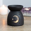 Miniatyrbild 3 av 3: Something Different Mystical Moon Cut Out Oljebrännare En Storlek B Black One Size
