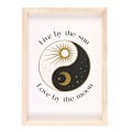 Miniatyrbild 1 av 3: Something Different Yin Yang Inramad Tryck En Storlek Vit/Svart/ White/Black/Yellow One Size
