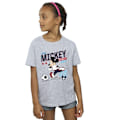 Miniatyrbild 2 av 3: Disney Girls Mickey Mouse Team Mickey Football Bomull T-shirt 7 Sports Grey 7-8 Years