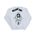 Miniatyrbild 1 av 3: Corpse Bride Flickor Skissad Brud Sweatshirt 3-4 År Vit White 3-4 Years