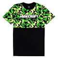 Miniatyrbild 3 av 4: Minecraft Pojkar Gamer Lång Pyjamas Set 5-6 År Svart/Grön Black/Green 5-6 Years