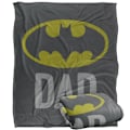 Miniatyrbild 1 av 6: Batman Pappa Logotyp Filt One Size Flerfärgad Multicoloured One Size