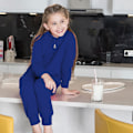 Miniatyrbild 2 av 2: Comfy Co Barn Unisex Enfärgad All In One / Onesie 7-8 År R Royal Blue 7-8 Years